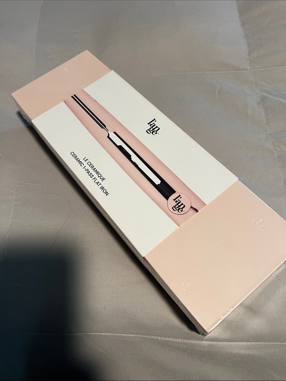 L’Ange Ceramique 1" Flat Iron - Light Pink - sealed